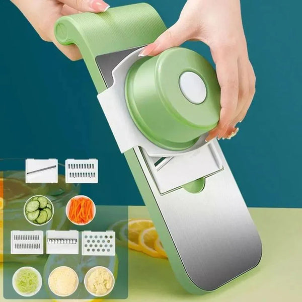 Multifunctional Vegetable Chopper with Grater & Peeler – Perfect for Carrots, Fruits & More