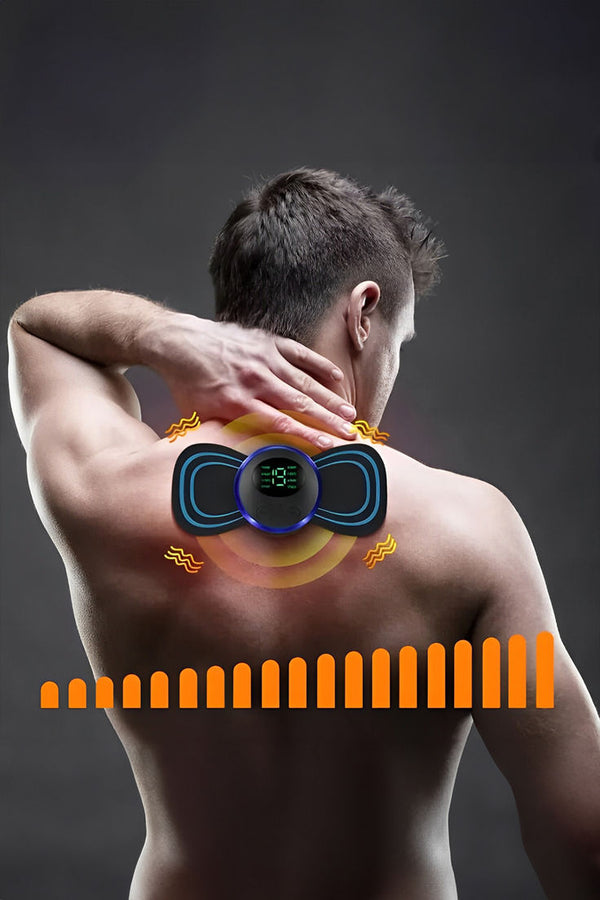 Portable Ems Mini Electric Massager Patch – Muscle Pain Relief For Neck, Back, Arms & Full Body