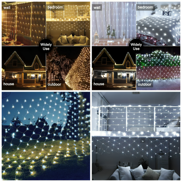✨ Waterproof Net Fairy Lights – 1.5×1.5 Meter Mesh Decoration Light (5V Direct Electric)